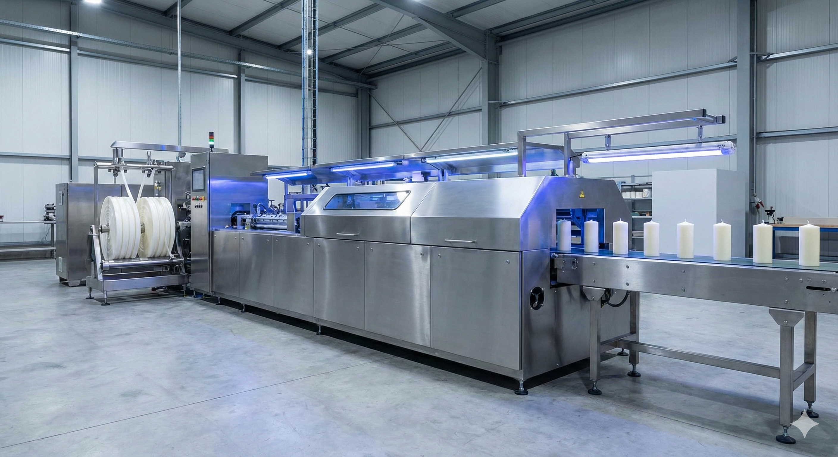Varam candle making machines — GE20 Extruder and semi-automatic press lines